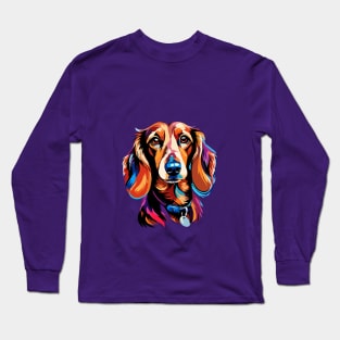 Colorful Dachshund Long Sleeve T-Shirt